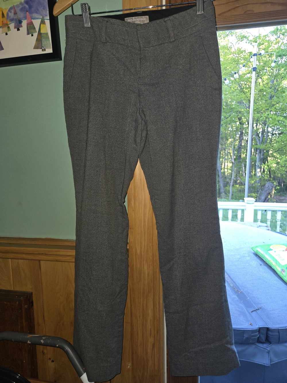 Banana Republic Women's Charcoal Gray Dress Pants - Tailored Straight